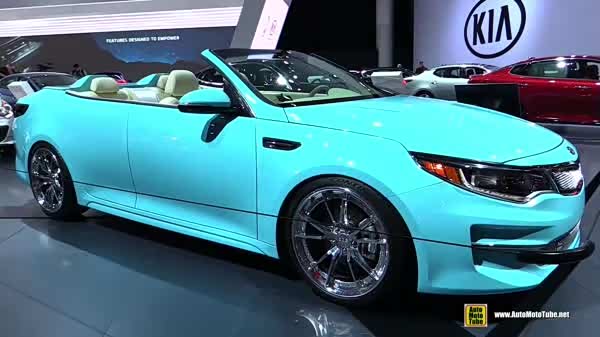 骚气十足 详拍新一代起亚k5敞篷概念车