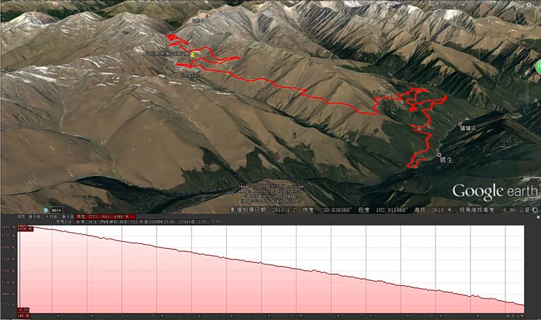 从邓生保护站开始,37公里的路程海拔上升非常快