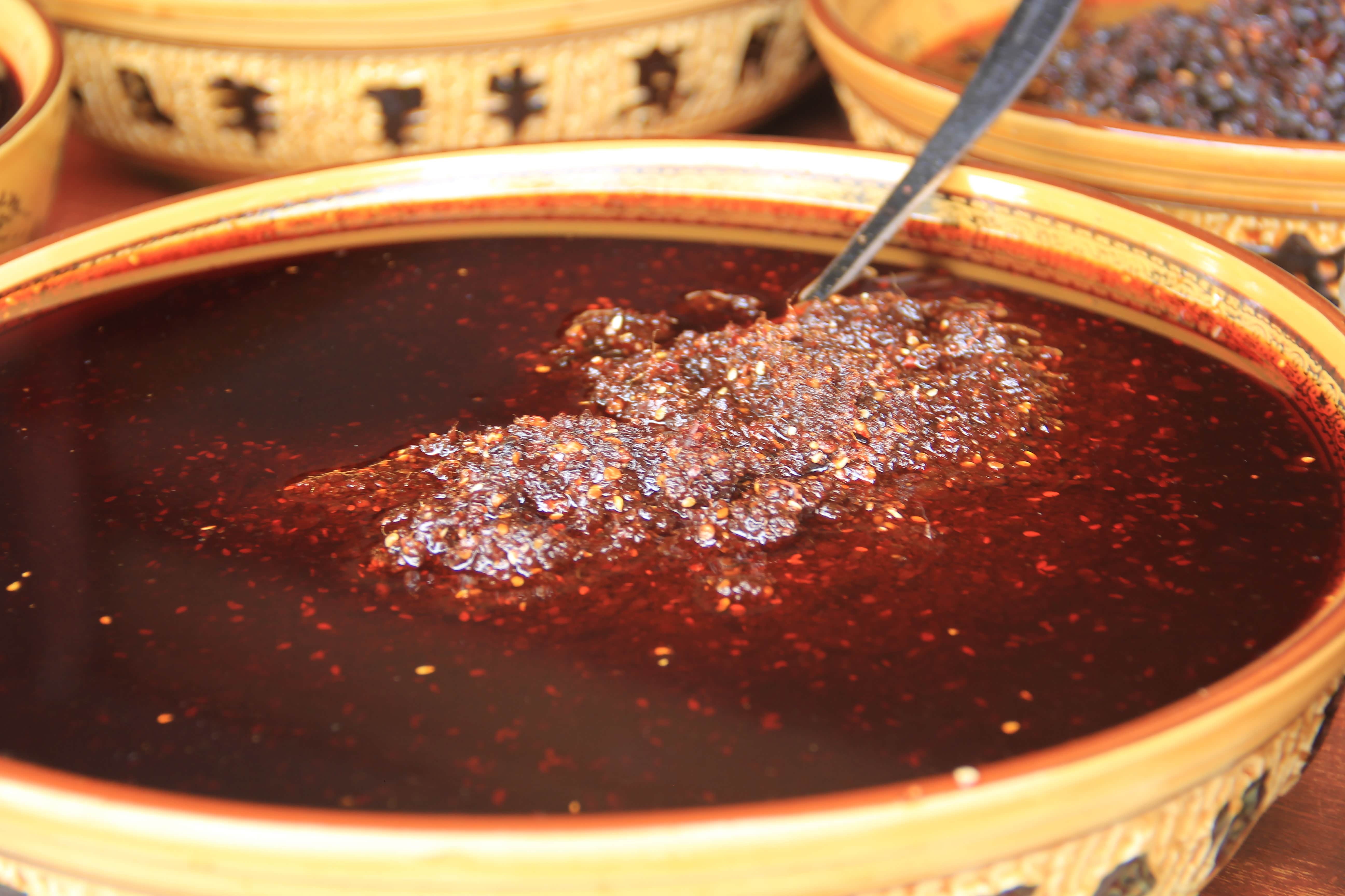 金色油里的手工郫县豆瓣