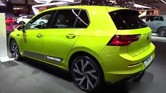 2020款大众高尔夫展示鲜绿色车身你喜欢么