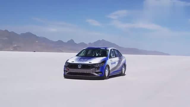 海外大众捷达博纳维尔盐滩试驾测试