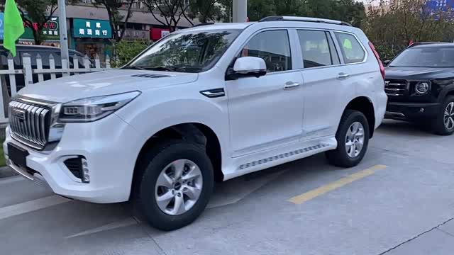 2022款哈弗h9白色实车欣赏感觉颜值没那么硬朗了