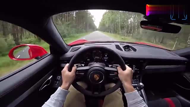 保时捷911暴力驾驶油门深踩声浪太疯狂了